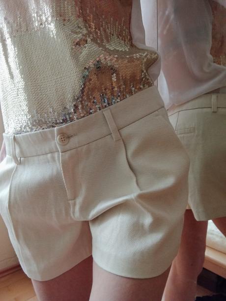Sisley kraťasy, šortky, lichotavé, lesklé, sisley,m