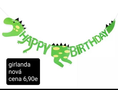 Párty dekorácie na tému dinosaury, 