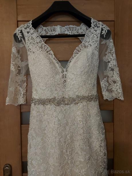 Elegantné svadobné šaty s čipkou zn.morille, s