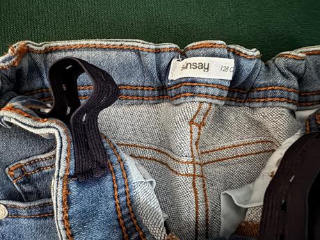 Modré detské rifle, sinsay,128