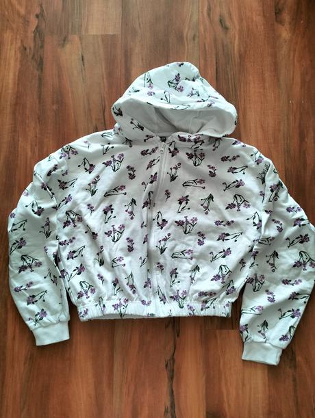 Crop top mikina s kvietkami, pepco,146