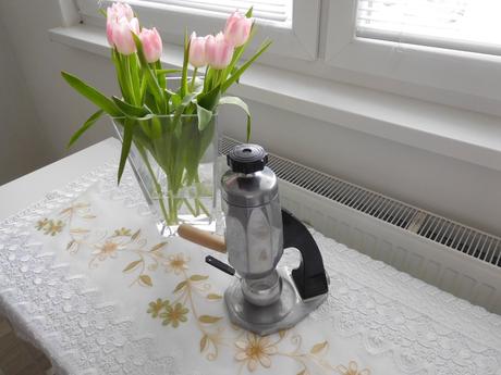 Art deco maďarský ftm unipress chrómový,, 