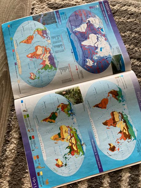 Školský atlas - zem, krajina, človek, mapa (1998), 