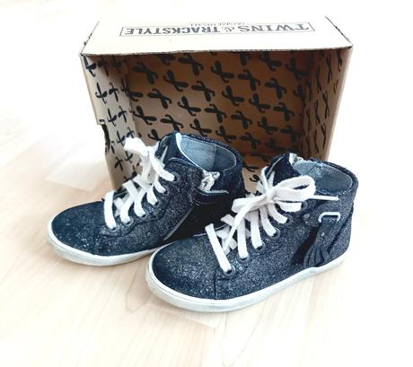 Twins sivo-strieborné, kožené tenisky, 27, 27