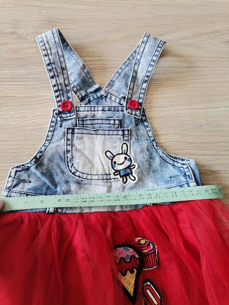 Dievčenský štýlový set - šaty a tričko, 74