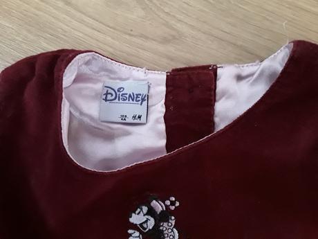 Teplé šaty disney, h&m,104
