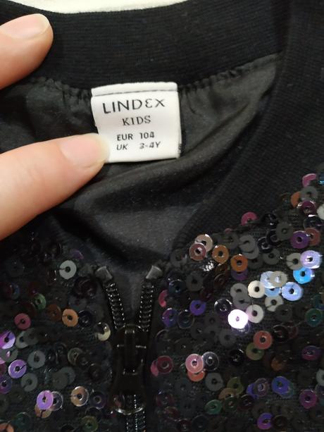 Prechodná flitrová bunda, lindex,104
