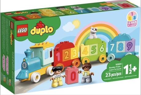 Lego duplo vláčik s číslami, 
