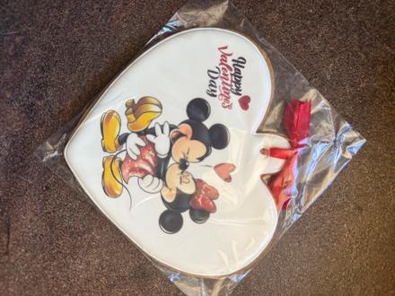 Dekoračné srdce  mickey & minnie, 