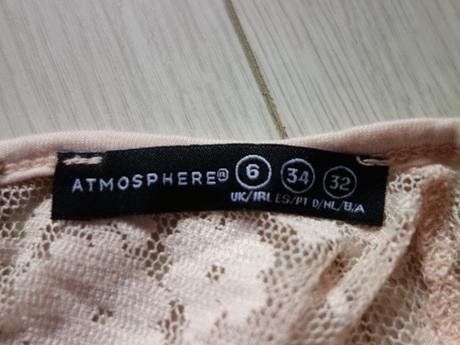Dámske čipkované tričko atmosphere uk6, atmosphere,34