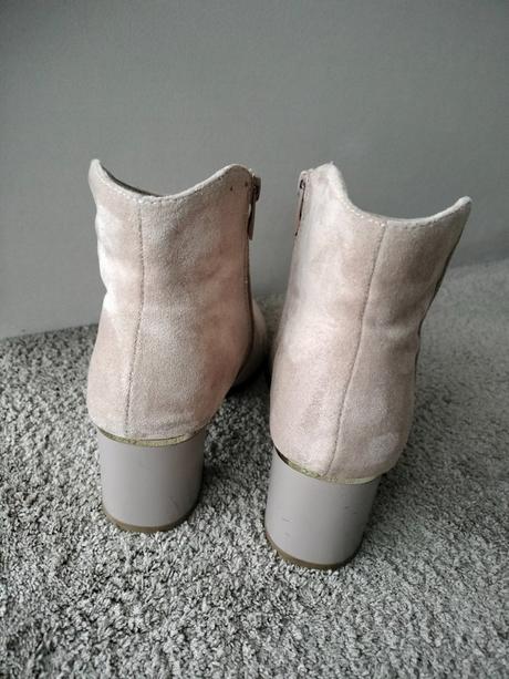 Béžové kotníčky 39, deichmann,39