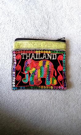 Peňaženka taška thailand flitre slon ako nová, 