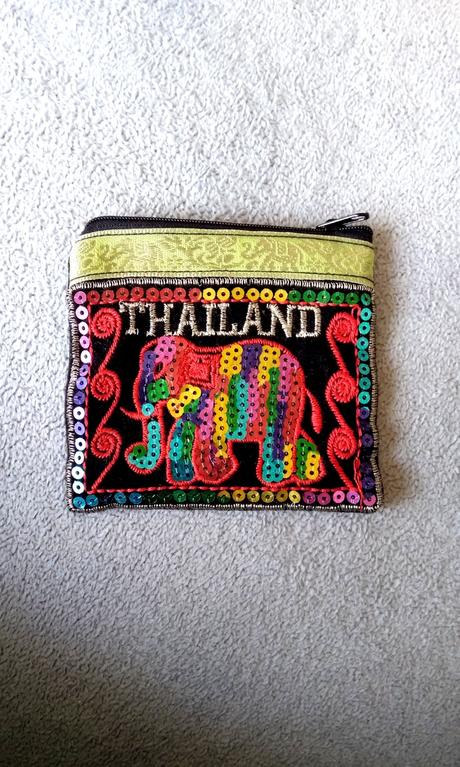 Peňaženka taška thailand flitre slon ako nová, 
