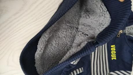 Zateplená hrubá mikina/ bunda, 116