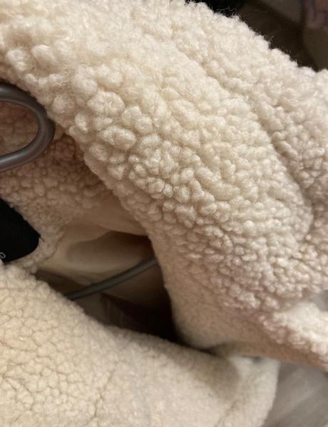 Krásny teddy kabát veľ.l/40, sinsay,l