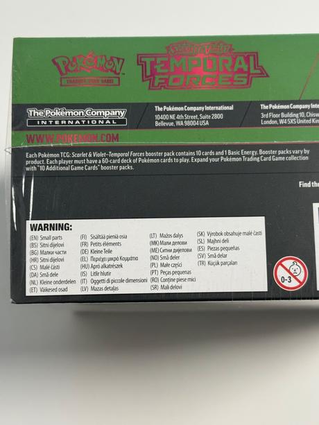 Pokemon temporal forces iron leaves elite, 