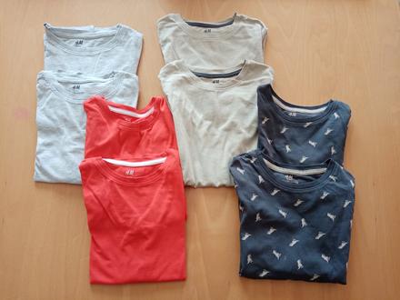 Tričká 122/128, h&m,122