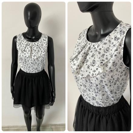 Dámska vzorovaná blúzka čiernobiela gap (xs), gap,xs