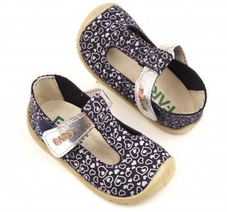 Fare bare - sandále tmavomodré srdiečka, fare,19