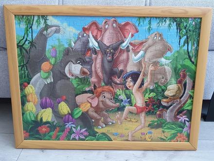 Zarámované puzzle maugli,