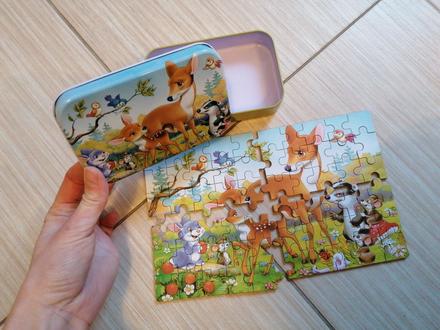 Puzzle drevené, 