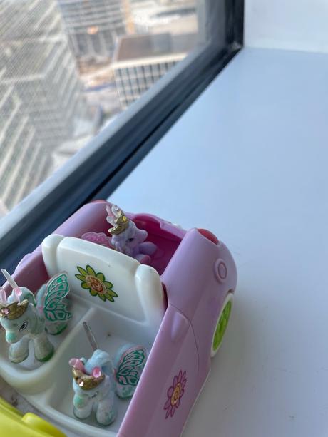 Ruzove auticko s konikmi, 