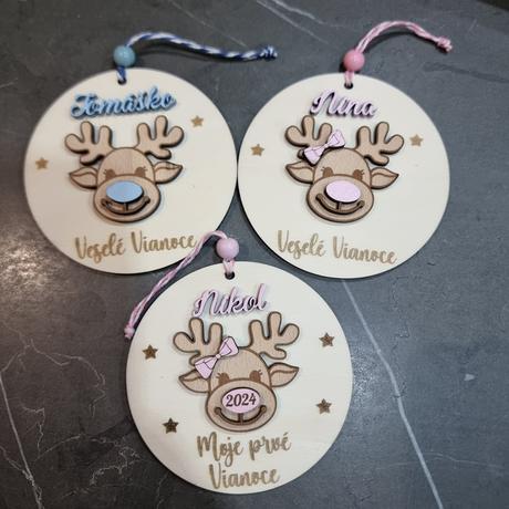 Drevene ozdôbky na stromček, 