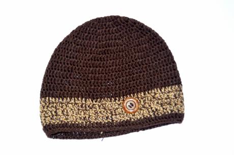 Háčkovaná čiapočka s kvetom, 92