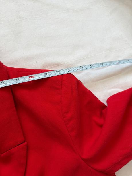 Červený dvojradový blazer springfield, m