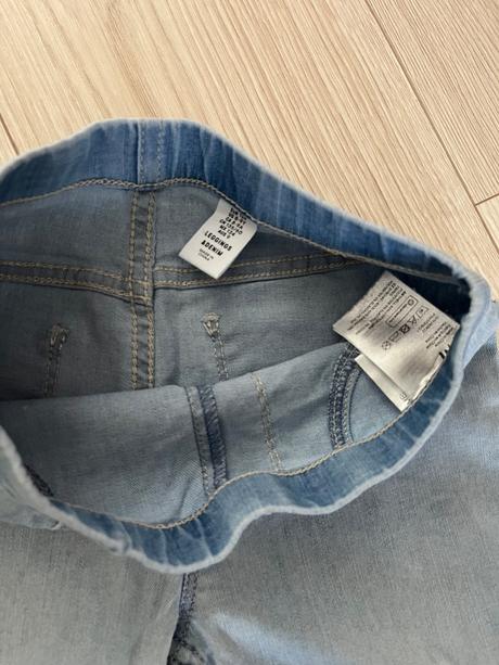 Džínsové legíny, h&m,134