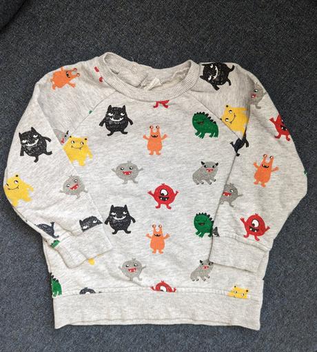 H&m mikina príšerky 86, h&m,86