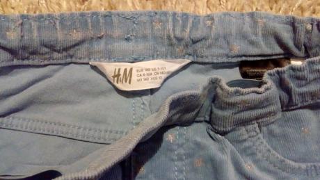 Menčestrové nohavice zn. h&m, h&m,140