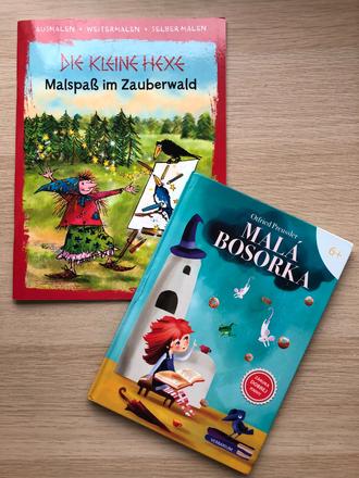 Malá bosorka kniha + omaľovánka,