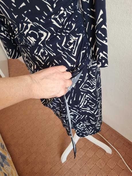 Modro-biele elastické šaty ralph lauren veľ. s, ralph lauren,s