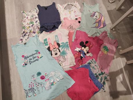 Balík letných veci 122/128, h&m,122