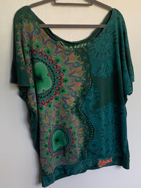 Desigual zelené dámske tričko, desigual,m