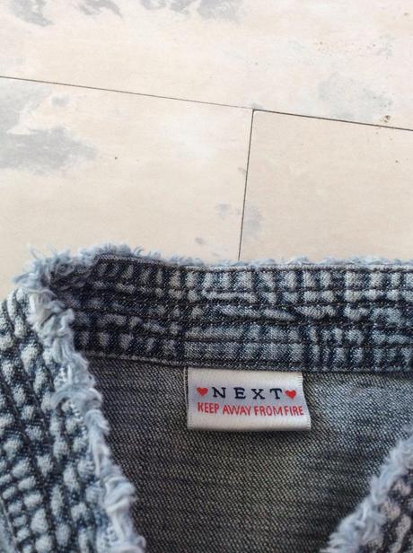 Trendová riflová vestička, next,110