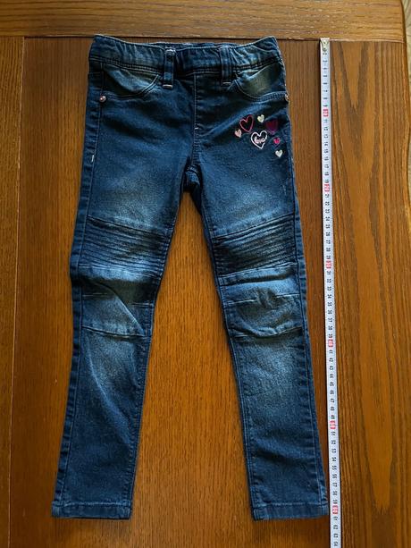 Skinny jegginsy so srdiečkami, kiki&koko,110