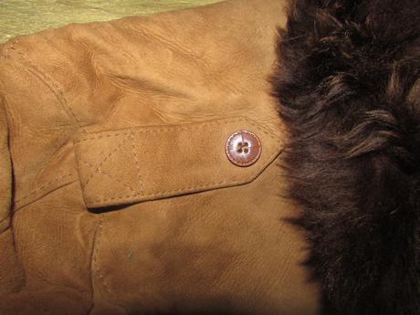 Veľmi teplý zachovalý pravý kožuch z jelenice, l