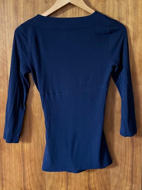 Zavinovací top s riasením véčkový výstrih, ralph lauren,xs