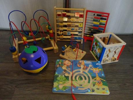 Labyrinty + počítadlo - logické hračky, 