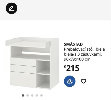 Prebalovacia komoda, 