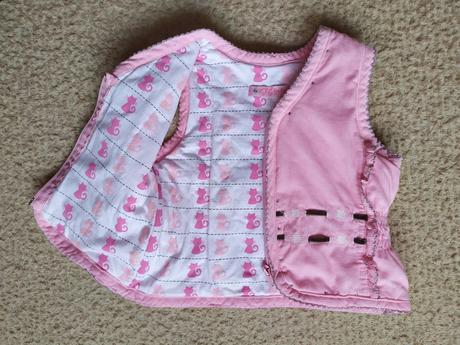 Zateplená súprava - nohavice, vesta, tričko 74, 74