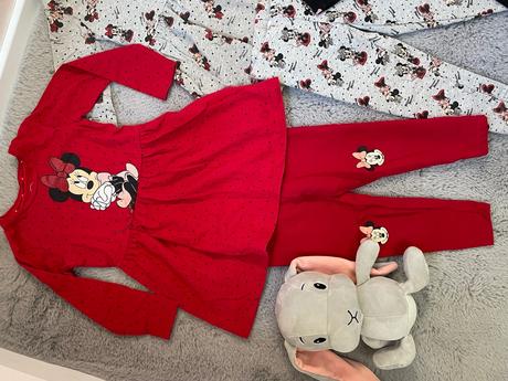 Sety tričko/šaty a zateplené legíny, c&a,98