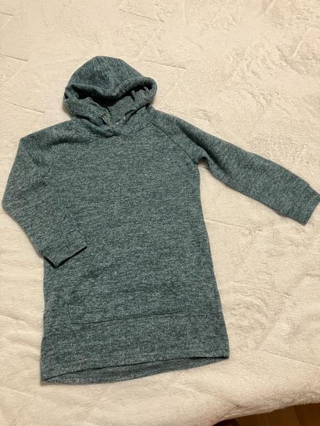 Predĺžená mikina alebo šaty, 128