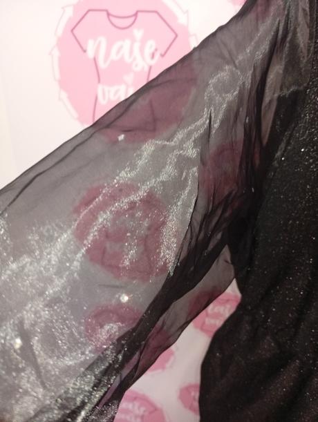 Trblietavé šaty elastické 46-50, xxl