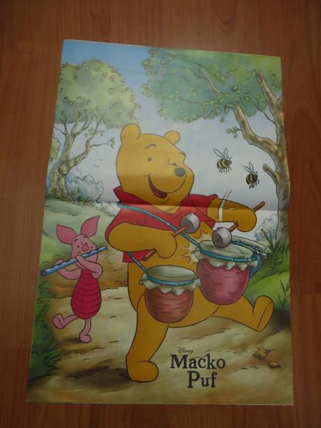 Časopis macko pooh - (macko puf) - s plagátom, 