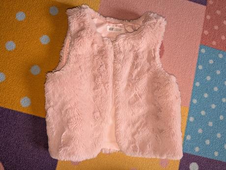 Kožušinová vesta, h&m,134