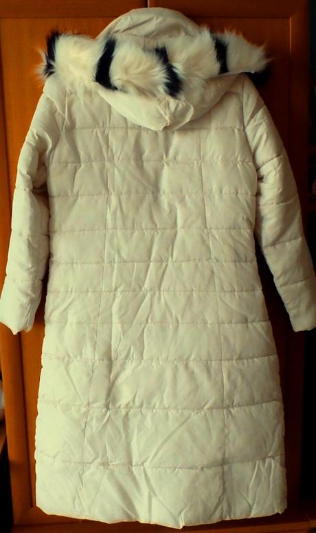 Dlhá maslovo biela vetrovka, v. xl/xxl, 38 / 40 / l / xl