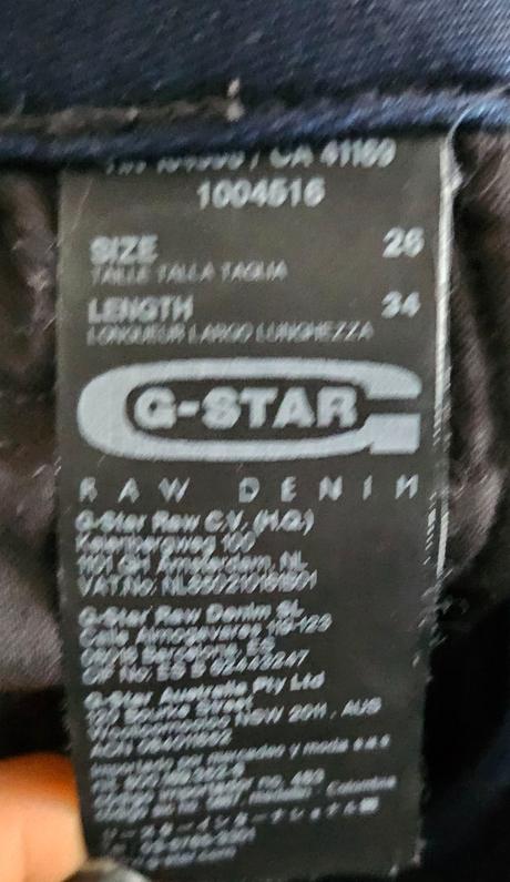 Džínsy gstar raw, g-star raw,26
